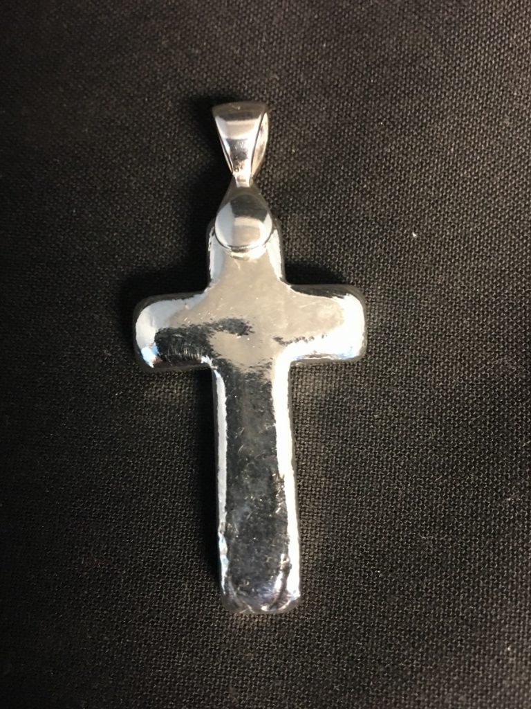 1 Oz. YEAGER’S POURED SILVER CROSS WITH BAIL – Yeager's Poured Silver ...