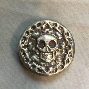 25 Gram YEAGER'S POURED SILVER PLATA MUERTA (DEAD SILVER) (with patina)
