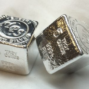 5 Oz. YEAGER'S POURED SILVER CUBE