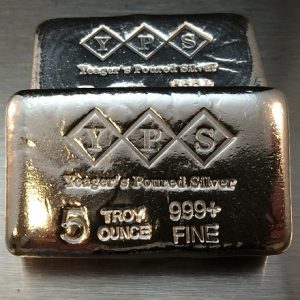 5 Oz. YEAGER'S POURED SILVER BAR