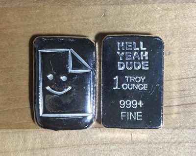 1oz 999 Fine Silver Future Files Silver “Hell Yeah Dude”