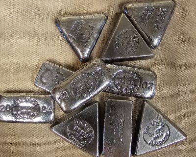 Yeager’s Poured Silver “Silver Addict” Annual Bars