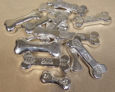 Yeager’s Poured Silver Dog Bones